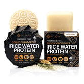 Viori Native Essence Shampoo Bar close-up showing cleansing action with rice water