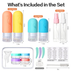 Vipop leak-proof travel bottles design with silicone seal and anti-spill valve