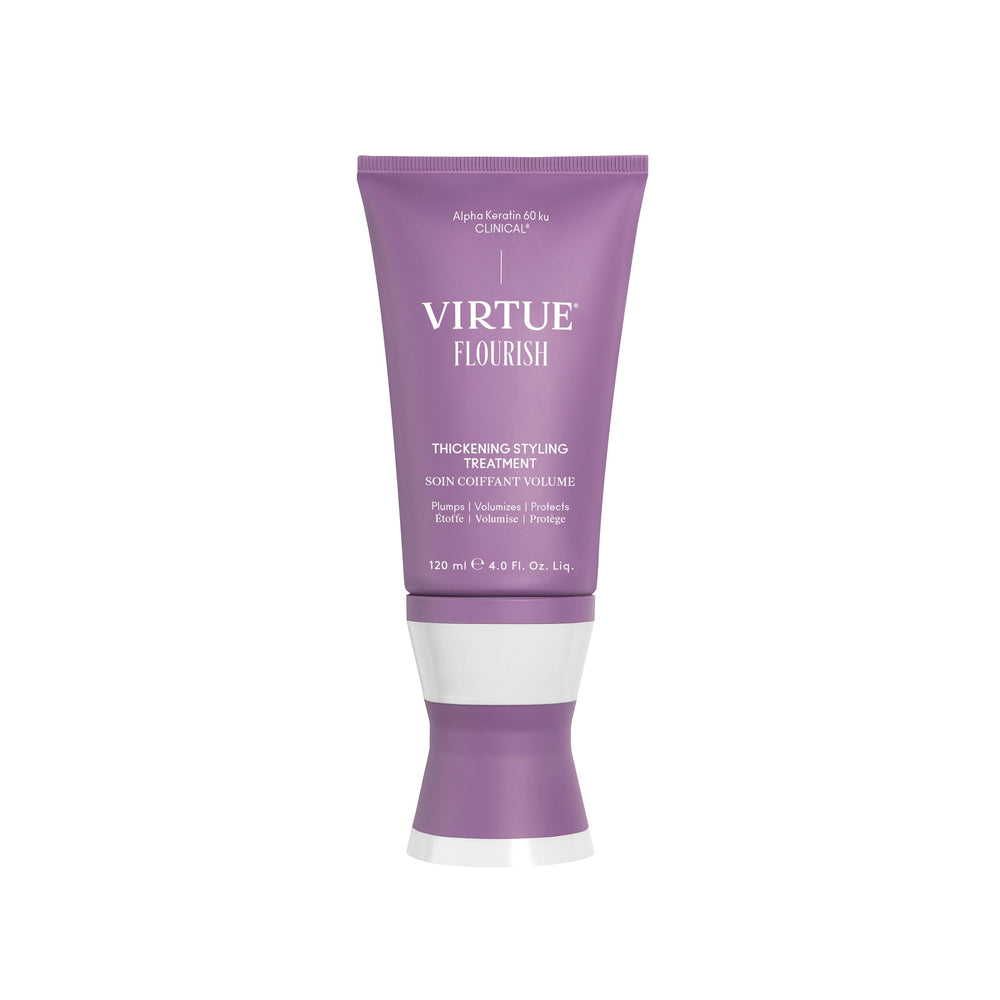 Virtue Flourish bottle front for convenient daily styling.