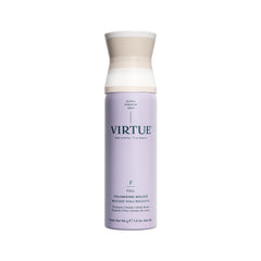 Virtue Full Volumizing Mousse bottle on vanity showing instant lift.