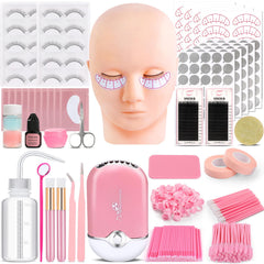 Viscoo mannequin head for eyelash extension practice and training