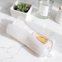 Visfresh large-capacity qtips and cotton pads fit easily