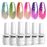 Vishine cambio de color en gel para uñas con brillo duradero