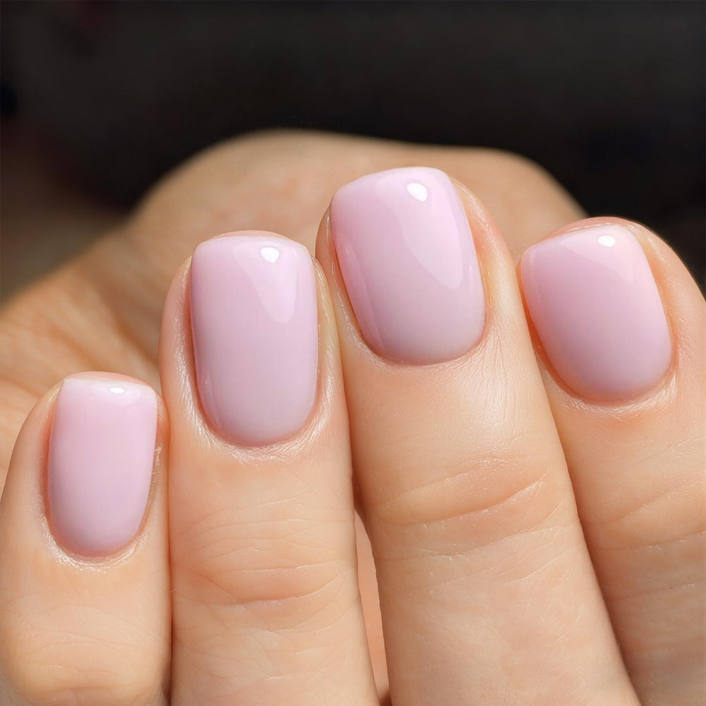 Vishine jelly crystal pink neutral tone bottle for a glossy home manicure