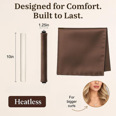 VISOFO foam-tube curlers create defined curls without heat.