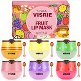 VISRIE bee lip balm jar set with six flavors for daily lip hydration and care.
