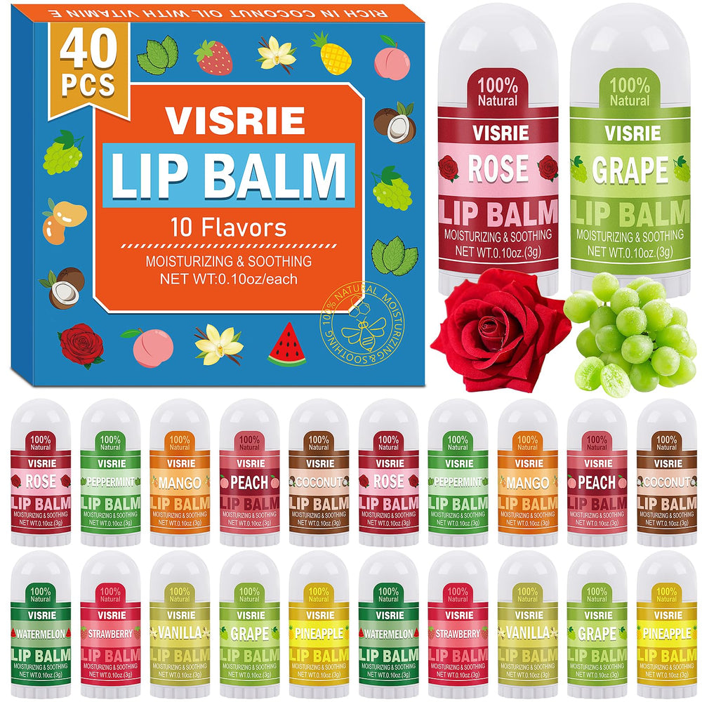 VISRIE mini lip balm Apple flavor for quick on-the-go hydration