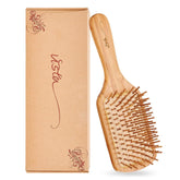 Vista Bamboo Paddle Brush close-up for gentle detangling