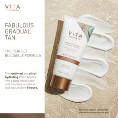 Vita Liberata Fabulous Gradual, aplicación con guante, tono suave y controlable.