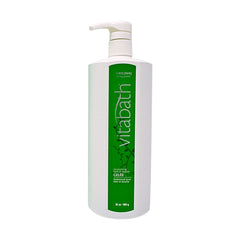 Close-up of rich foam from Vitabath Original Spring Green