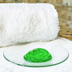 Gelee texture of Vitabath Original Spring Green soap in action