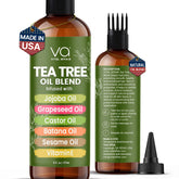 VITAL AFFAIR: aceite de árbol de té, botella vertido, cuero cabelludo suave.