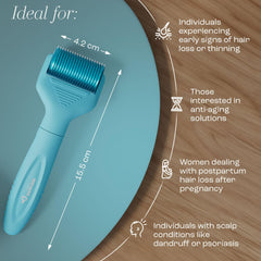 Vitalysse 0.25mm needle depth supports gentle scalp stimulation at home.