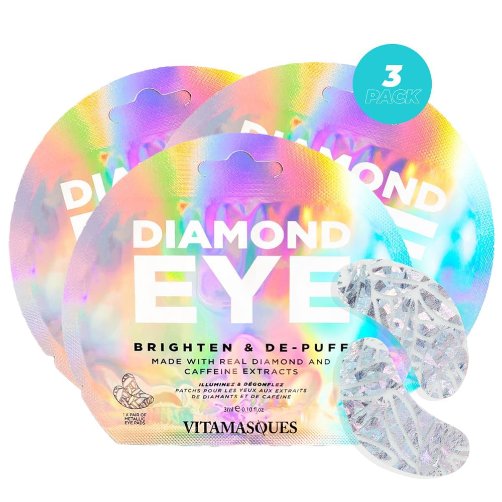 Vitamasques Diamond Eye Pads pack closeup for brighter under-eye skin