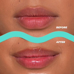 Close-up of Vitamasques lip butter balm texture for rich nourishment.