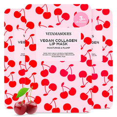 Vitamasques mascarilla labial cereza vegana para hidratación profunda