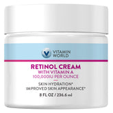 Vitamin World Crema Retinol, envase de 8 oz para uso nocturno.