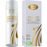 Champú Keratina sin sulfatos de VITAMINS, botella lista para lavado profesional.