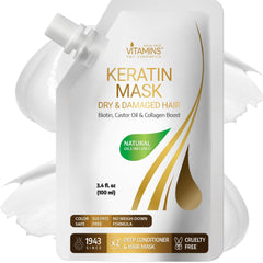 VITAMINS hair cosmetics Mascarilla de Keratina para hidratación profunda