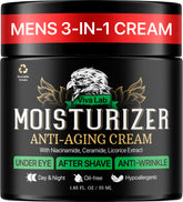 Viva Lab Mens Face Moisturizer bottle shows lightweight daily hydration