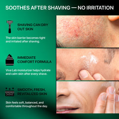 Texture detail on skin of Viva Lab moisturizer indicating fast absorption