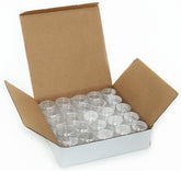 Vivaplex clear 5g jar ideal for on-the-go cosmetic samples.