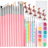Vivinin nail art brushes offering precise, smooth strokes for detailed designs