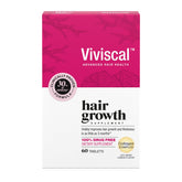 Viviscal hair growth tablets in a 60-count bottle for thicker-looking hair.