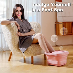 VIVIYA foot bath massage rollers provide shiatsu-like relief on feet.