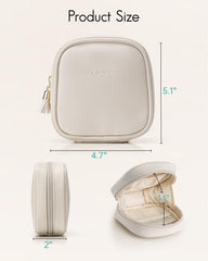 VLANDO portable travel toiletry bag with zipper keeps items secure.