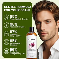 Vlsdoin Excalvo Shampoo: espuma cremosa limpia sin irritar el cuero cabelludo.