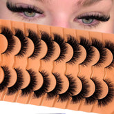 VOCOAK Cat Eye Lashes wispy strip for natural fullness and definition.