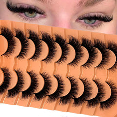VOCOAK Cat Eye Lashes wispy strip for natural fullness and definition.