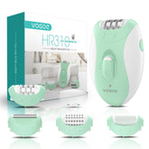 VOGOE Epilator front view highlighting compact cordless design for travel