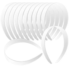 VOKOY bandas para cabello blancas 1 pulgada, ideal para manualidades.