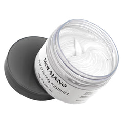 VOLLUCK white hair color wax pomade applied for cosplay-ready styling