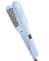 VOLOOM Classic flat iron top view for voluminous styling possibilities.