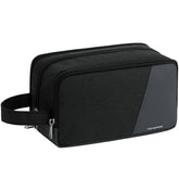 Vorspack travel toiletry bag front compartment for quick access.