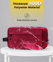 Vorspack maroon bag fits an electric shaver for easy packing