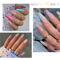 VOTACOS nail decals self-adhesive flowers for hassle-free nail art