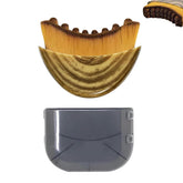 VOUGH Lymphatic Contour Brush handle close-up with ergonomic grip for precise facial massage.