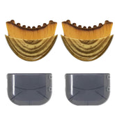 VOUGH Lymphatic Contour Face Brush set, angled closeup, for gentle facial lymphatic massage.