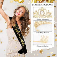 Vovii conjunto faja y corona para fotos de fiesta.
