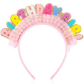Vovii diadema cumpleaños princesa, ideal para fiestas y sesiones de fotos.