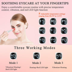 Vowleike Eye Lift Wand red light therapy for revitalized under-eye skin.