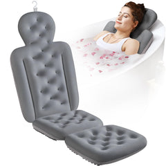 VOXOR full body bath pillow top view for neck and back support.