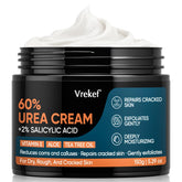 VREKEF Crema de Urea para pies, hidratación profunda para pieles secas.