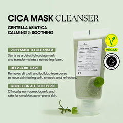 VT COSMETICS CICA Mask Cleanser limpia diariamente con espuma suave y refresca la piel