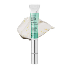 VT COSMETICS PDRN Reedle Shot Eye Cream being applied for smoother coverage around the eye area.