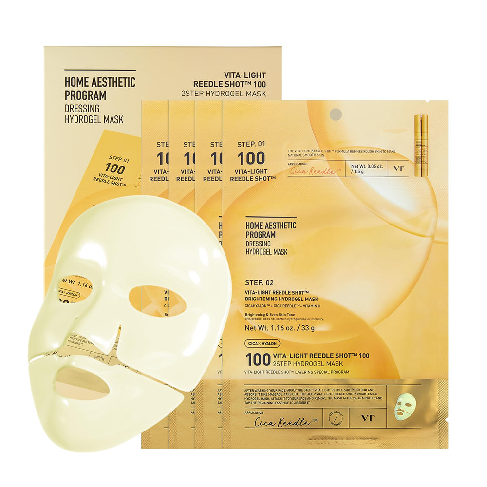 VT COSMETICS Vita-Light Reedle Shot 100 empaque elegante para el cuidado facial